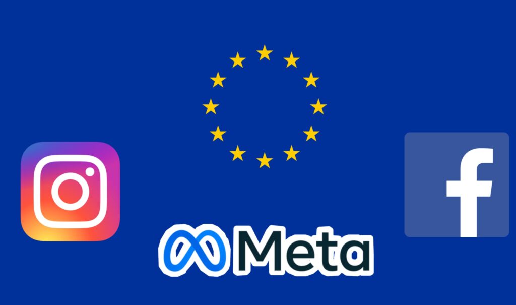 Meta UE loghi Facebook e Instagram