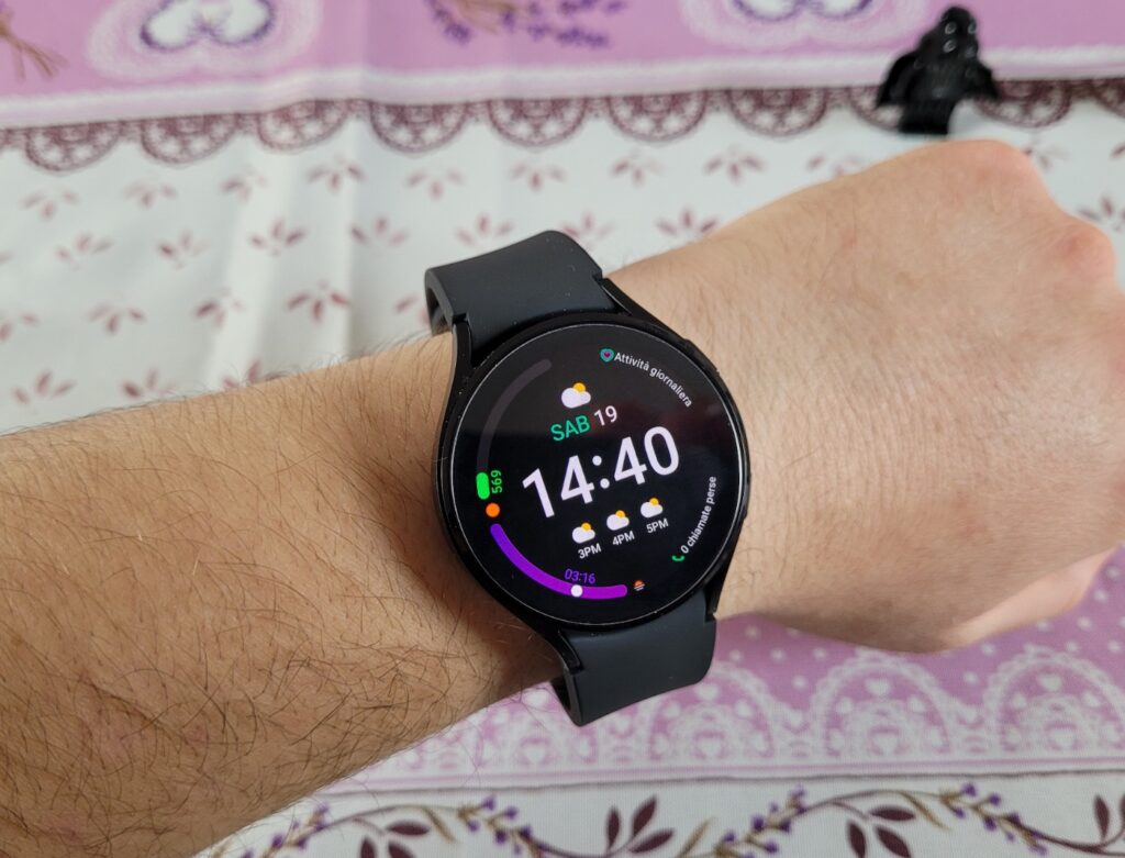 Samsung Galaxy Watch 4 polso schermo