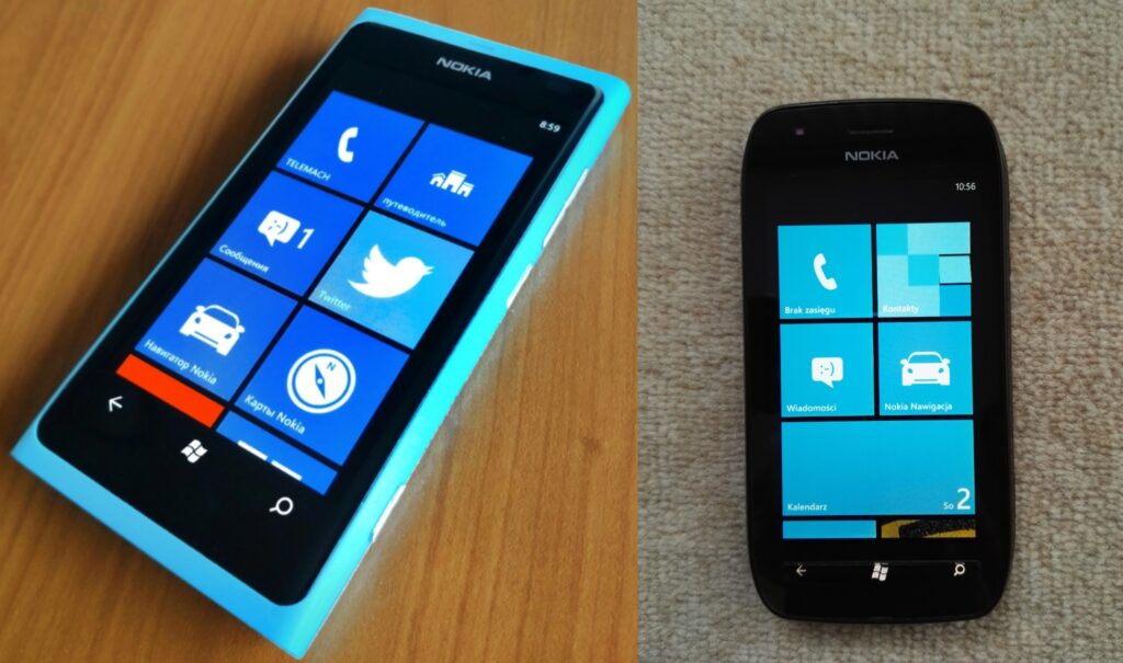 Nokia Lumia 800 e 710