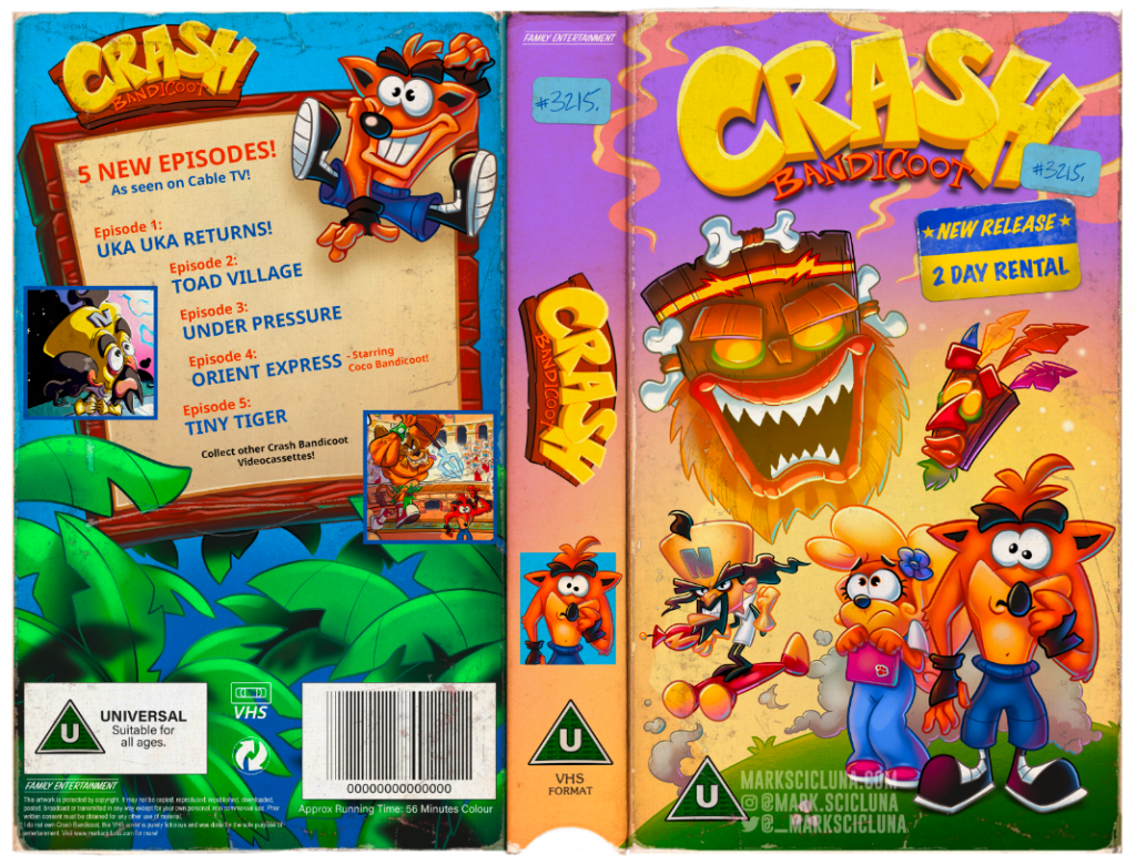 CRASH VHS fumetti vintage