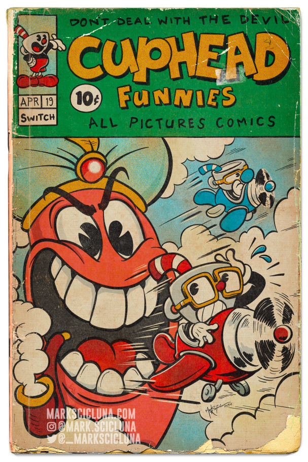 CUPHEAD fumetti vintage