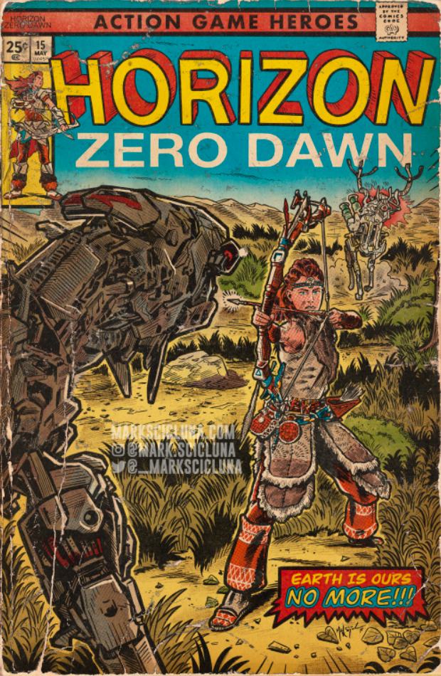 HORIZON zero dawn fumetti vintage