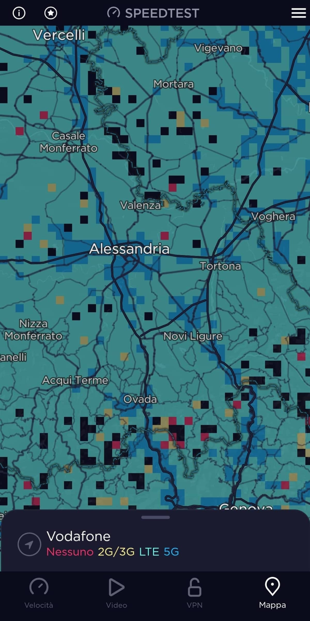 Speedtest mappa