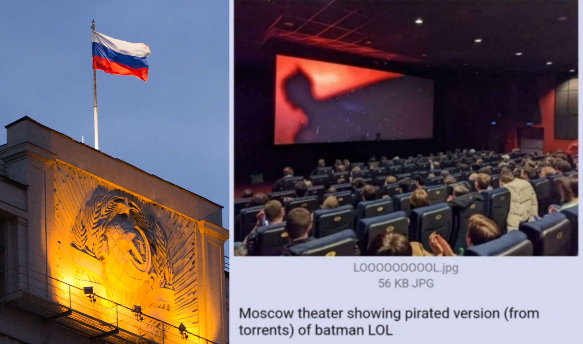 Bandiera Russia e cinema The Batman