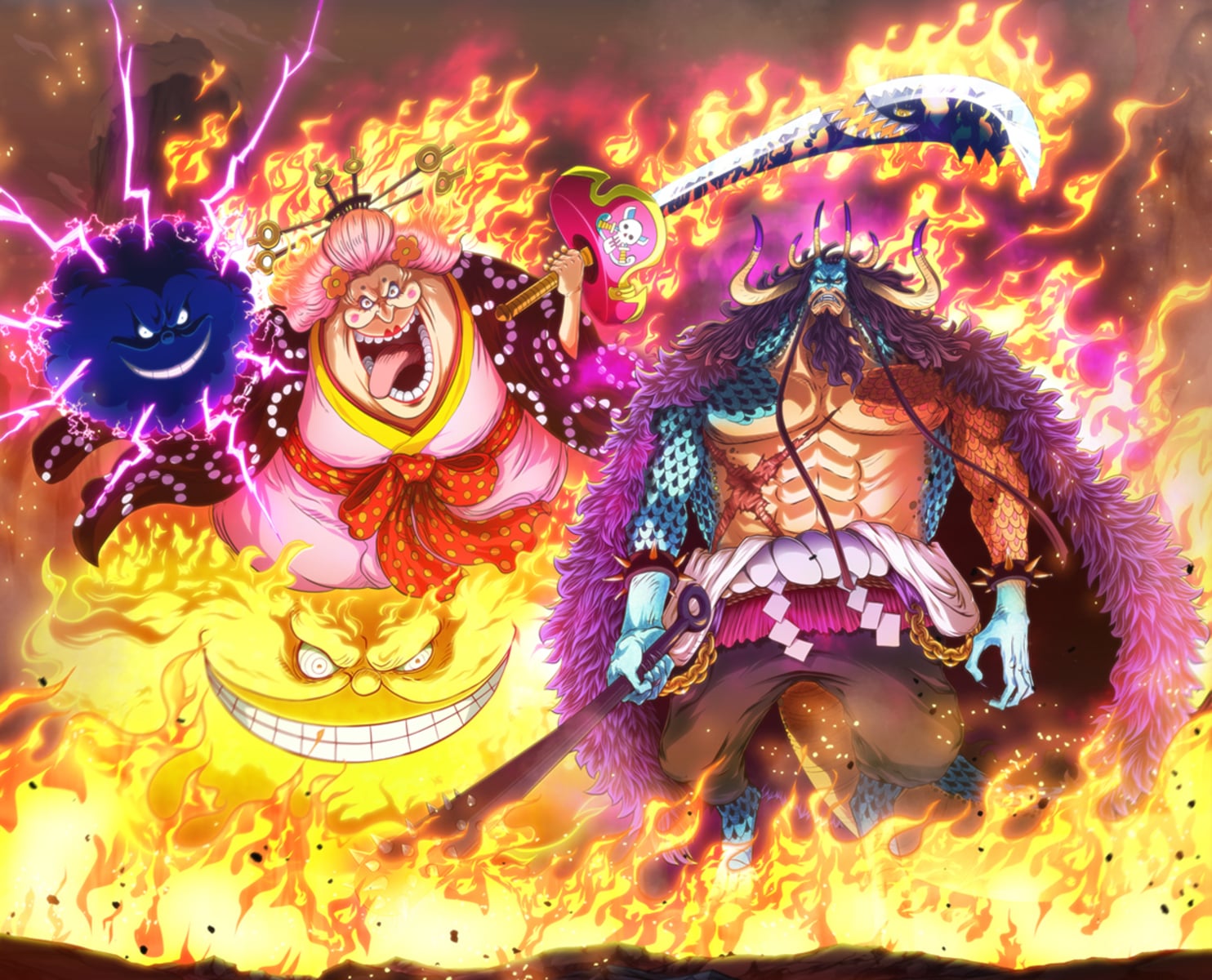 Kaido and Big Mom (One Piece) vs Cernunnos (Fate/Grand Order)