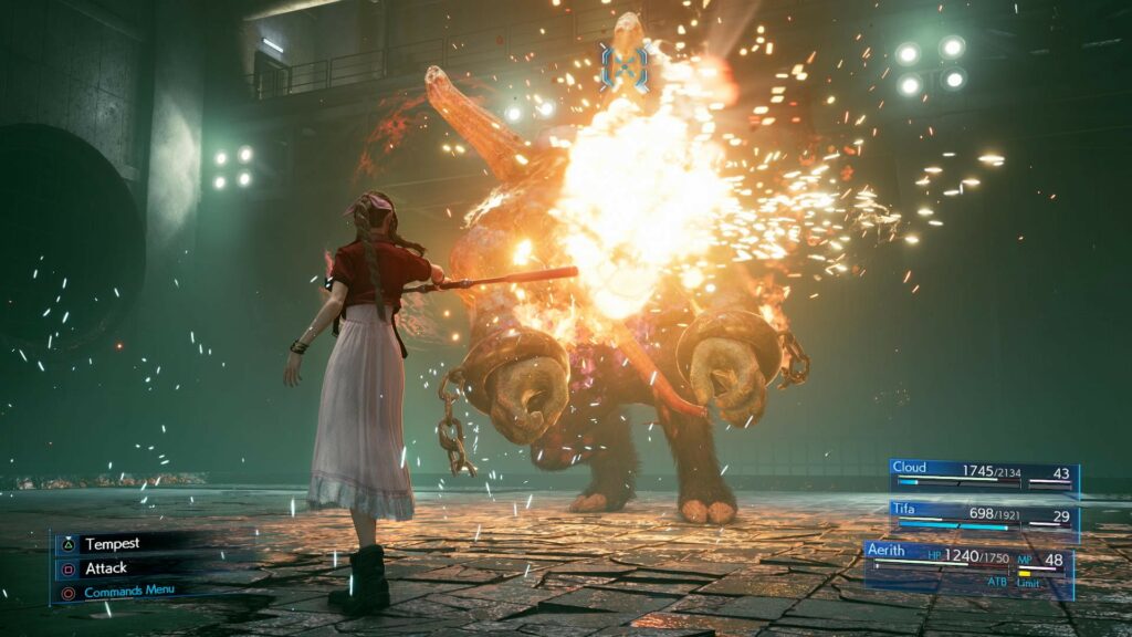 Final Fantasy VII Remake gameplay Aerith