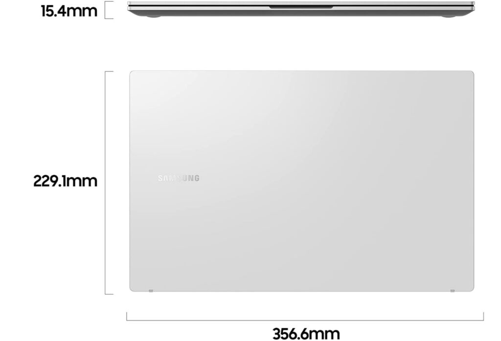 Samsung Galaxy Book2 dimensioni