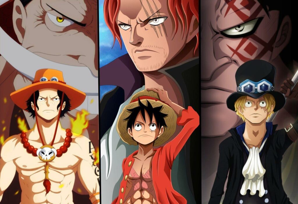 one piece 1054 sabo luffy shanks dragon ace