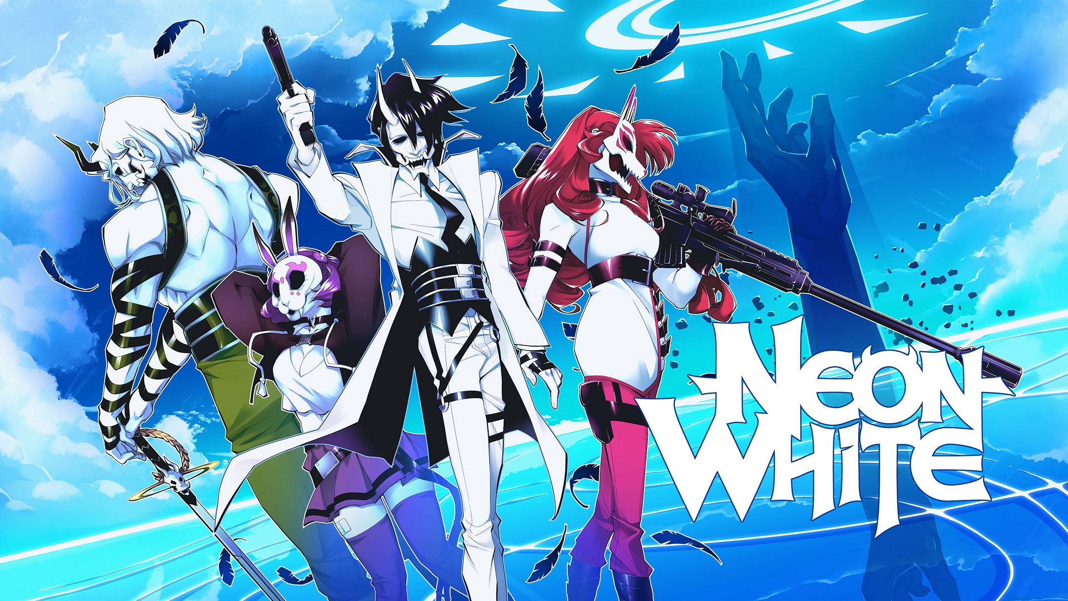 Neon White Keyart