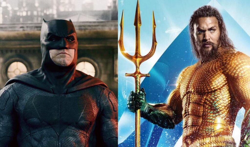 Ben Affleck come Batman e Jason Momoa come Aquaman