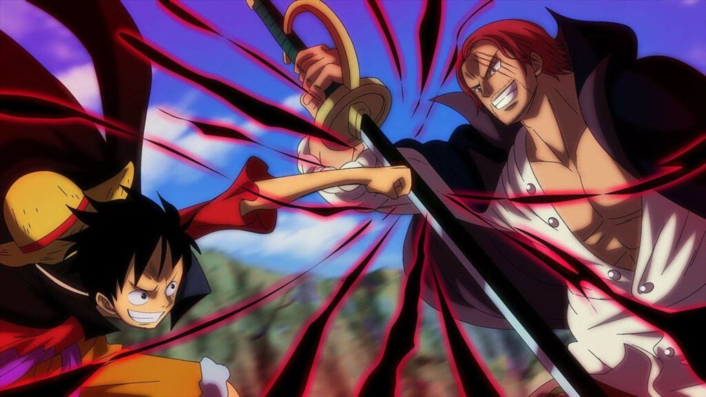 one piece shanks luffy