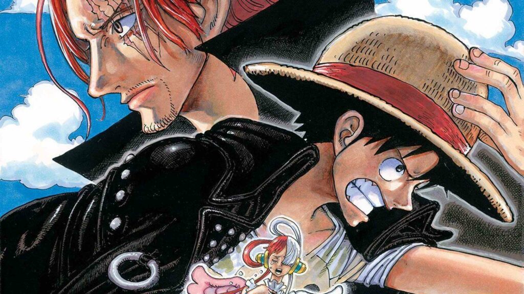 one piece red shanks luffy