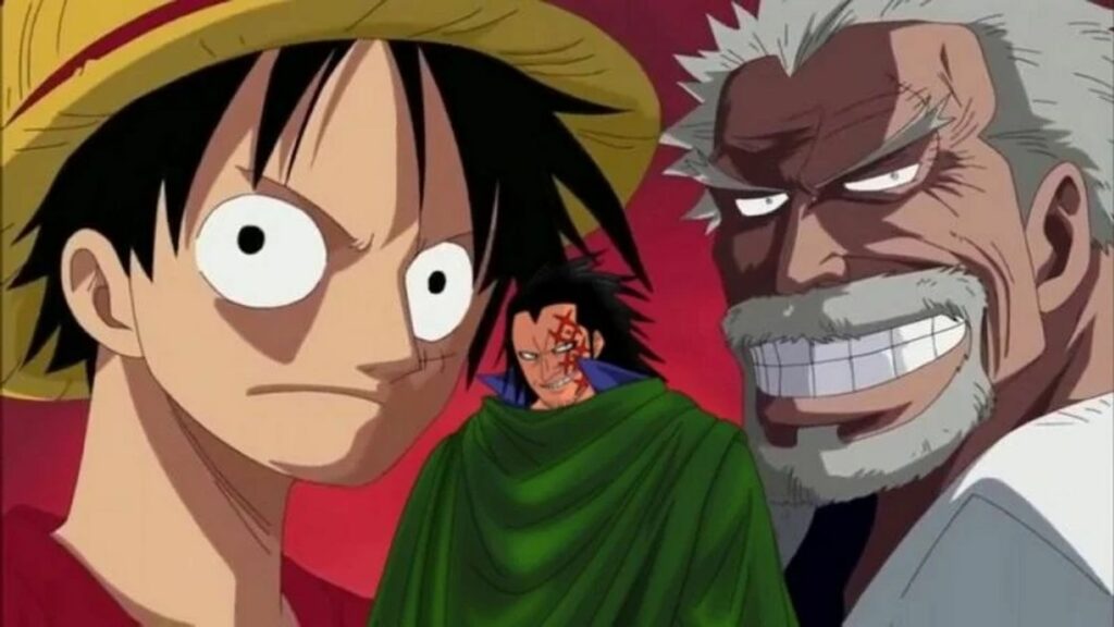 one piece luffy garp dragon rufy