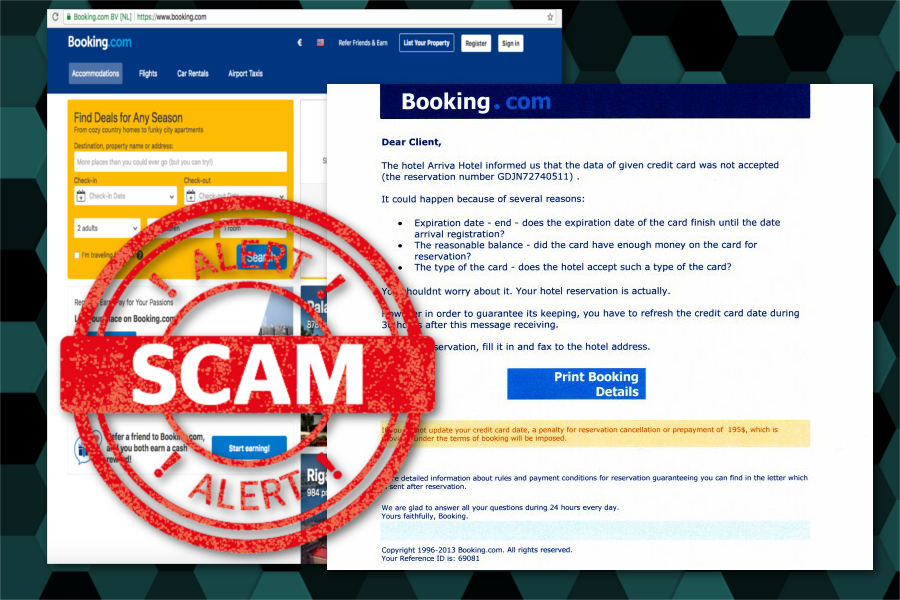 Booking.com scam