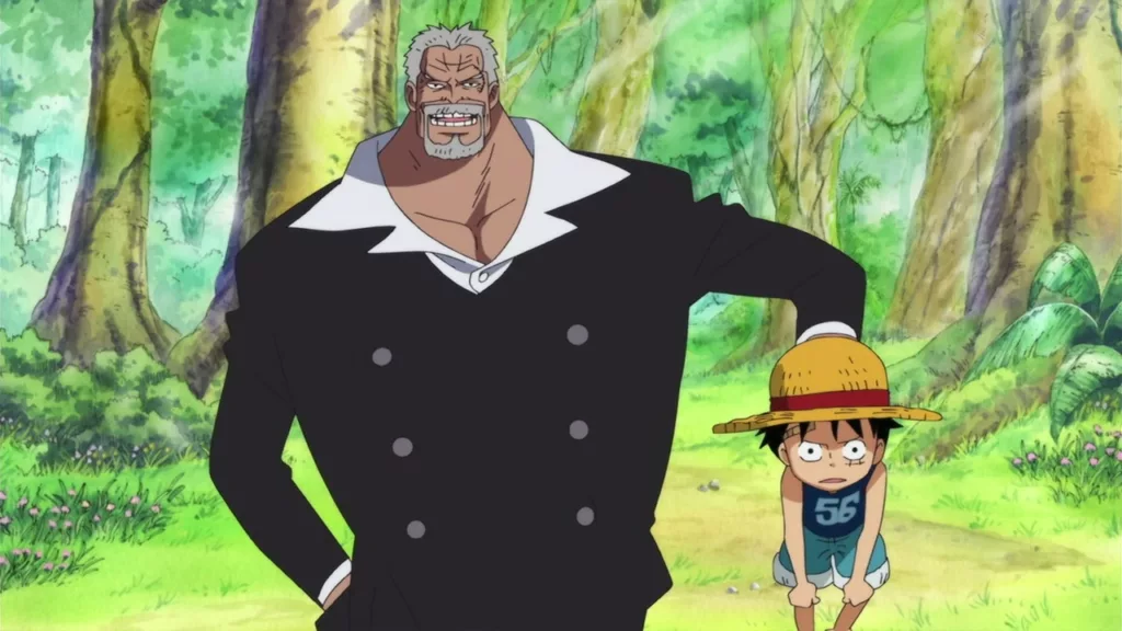 Garp Delivers Luffy