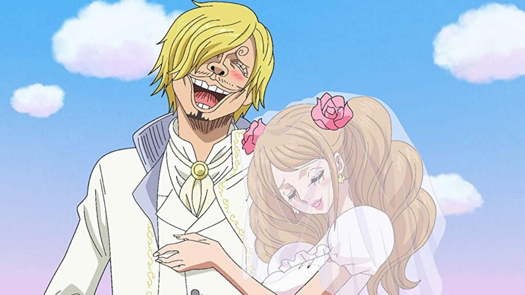 one piece sanji matrimonio wedding pudding