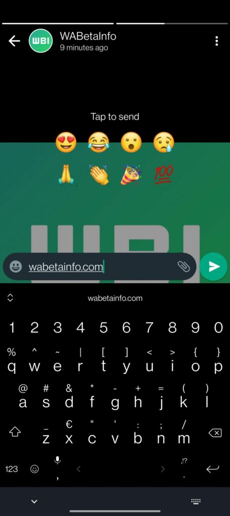 emoji whatsapp storie