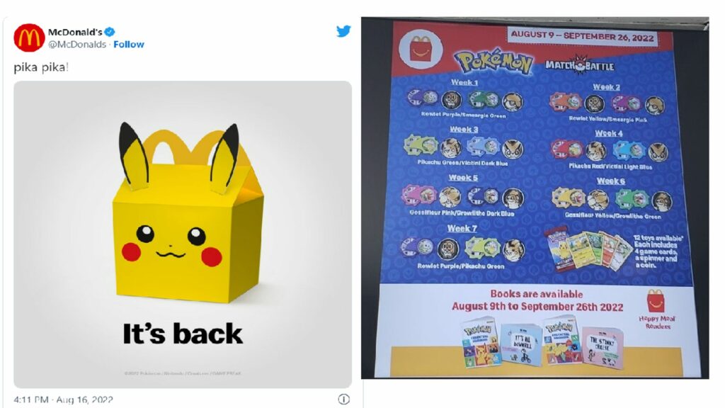 mcdonald pokémon happy meal