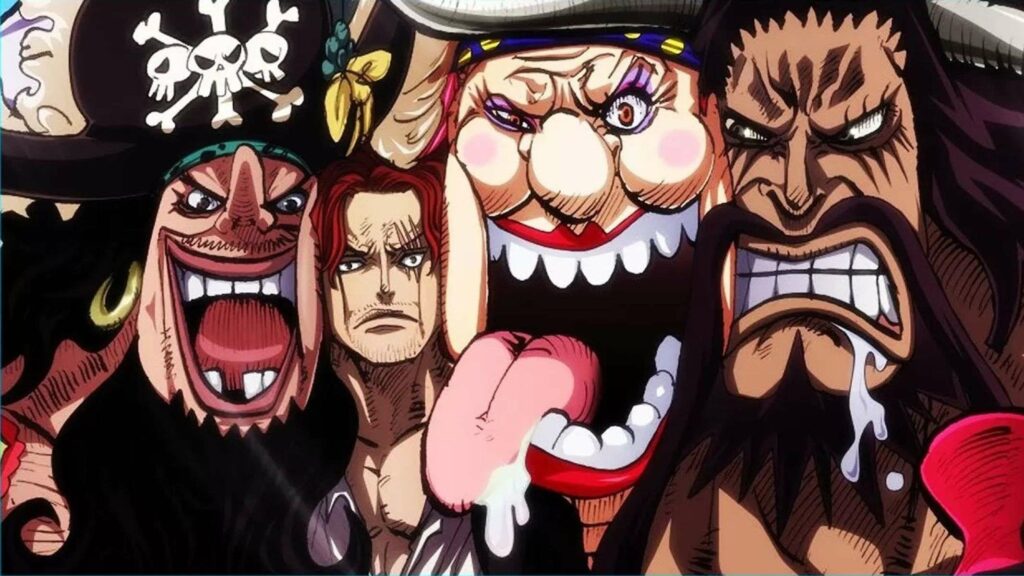 one piece yonko imperatori kaido big mom shanks barbanera teach