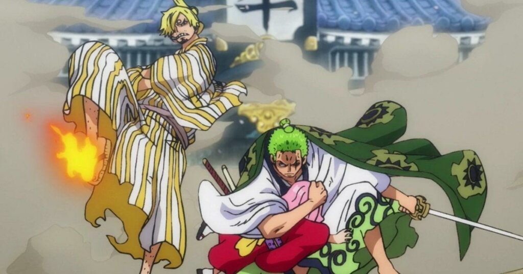 one piece zoro sanji reunion wano anime 1237717