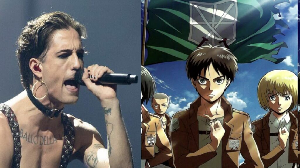 attacco dei giganti damiano maneskin eren sasageyo