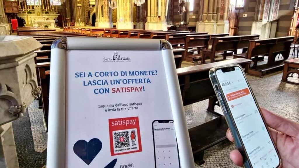 In chiesa arrivano le offerte digitali: adesso si accetta l'elemosina anche con Satispay 1 chiesa satispay