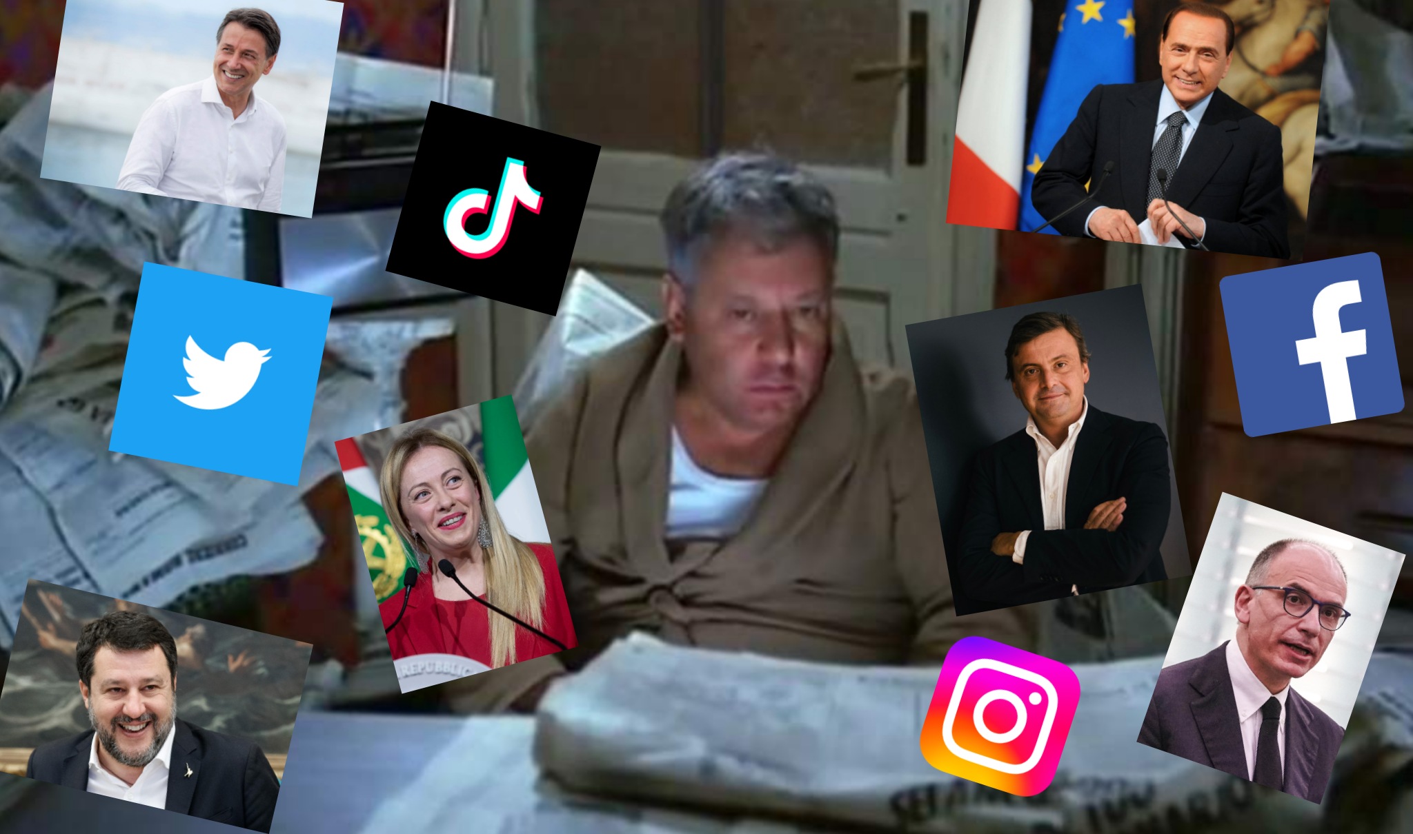 Fantozzi Berlusconi e politici social network