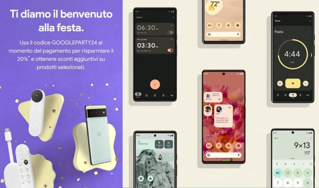 Google Store: solo per oggi uno sconto del 20% sui Pixel e altri prodotti! 1 Google Pixel