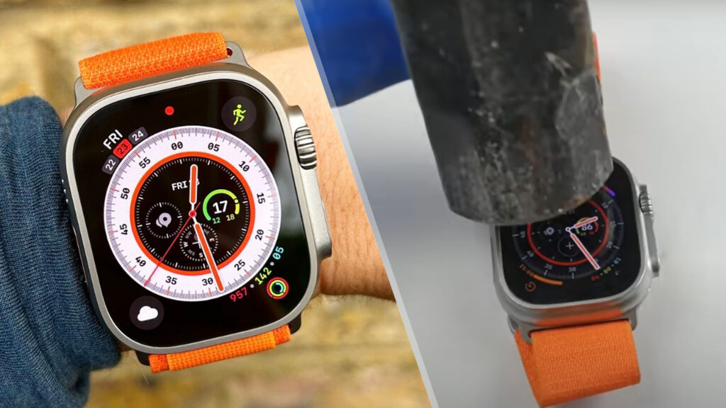 Youtuber testa la resistenza di Apple Watch Ultra: il tavolo si rompe prima dell'orologio