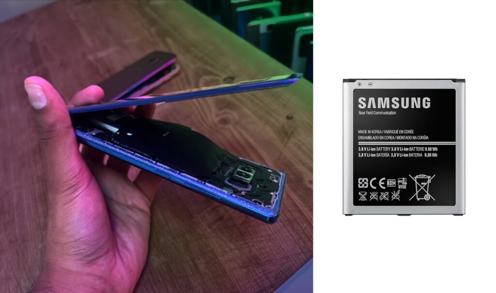 Samsung Galaxy e Batteria