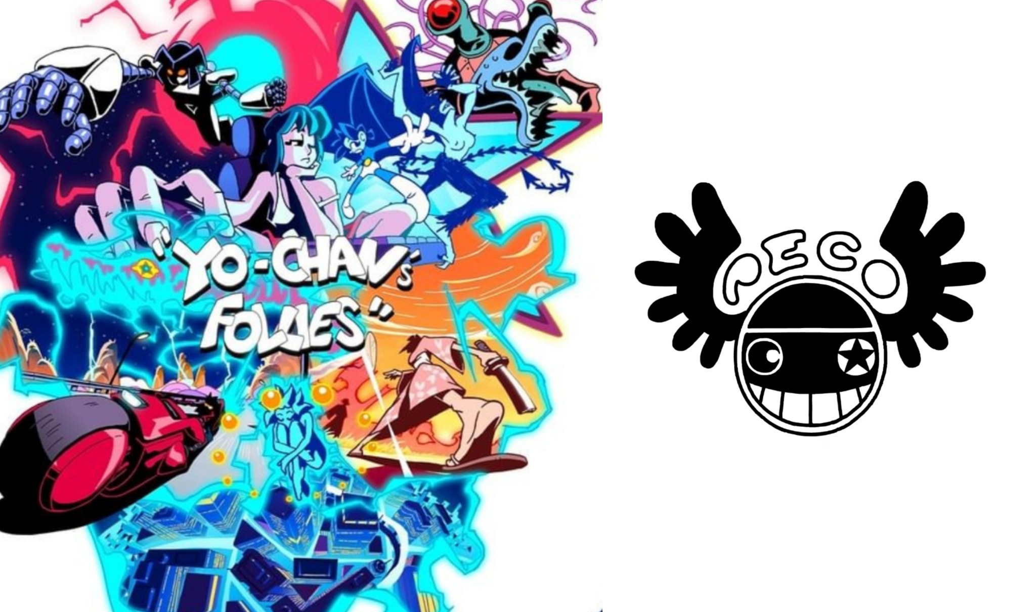 Logo Yo-chan's Follies e logo dello Studio Peco