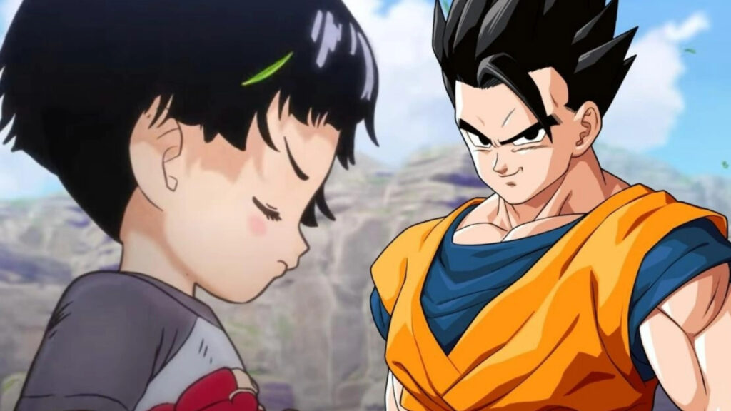 dragon ball pan gohan goku piccolo super hero super saiyan