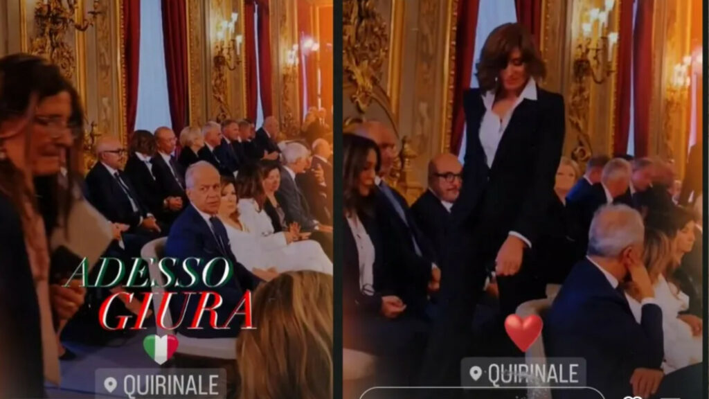 ambra adesso giura bernini forza italia meloni giuramento