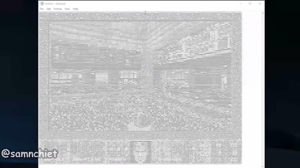 L'originale Doom reso giocabile su Notepad con tanto di audio 1 Doom su Notepad