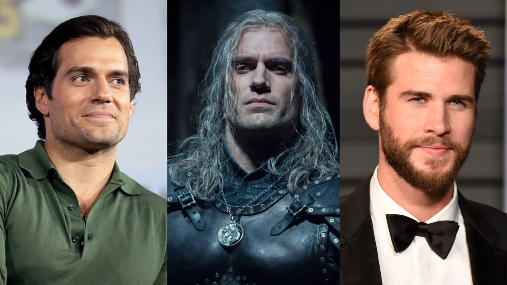 Henry Cavill in The Witcher e Liam Hemsworth
