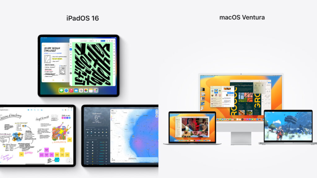 iPadOS 16 e MacOS Ventura
