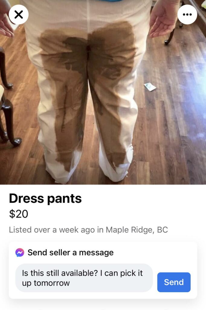 Reddit pantaloni sporchi