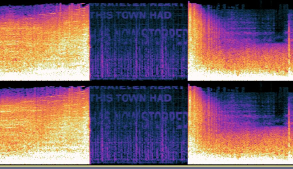 Spettrogramma audio Silent Hill Townfall