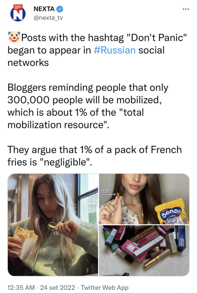 Influencer pro-Russia