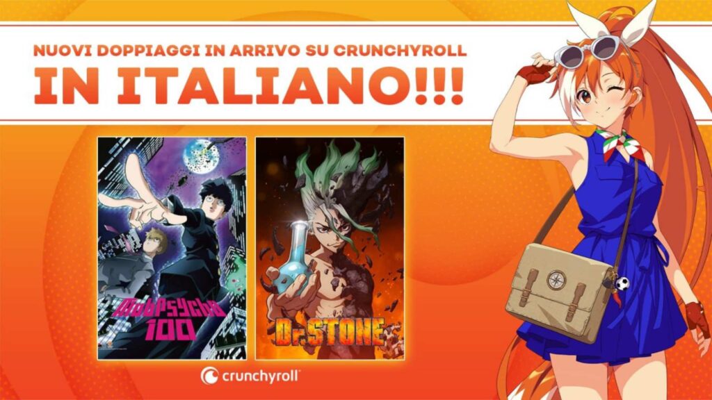 Crunchyroll annuncia i doppiaggi di Mob Psycho 100 e Dr. Stone 1 Crunchyroll
