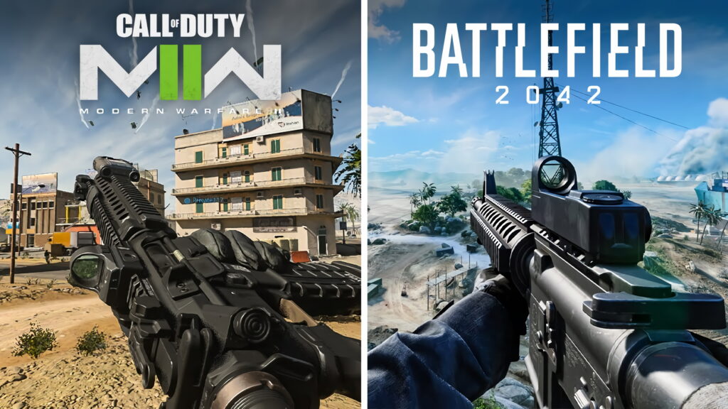 Sony Call of duty modern warfare 2 contro battlefield 2042