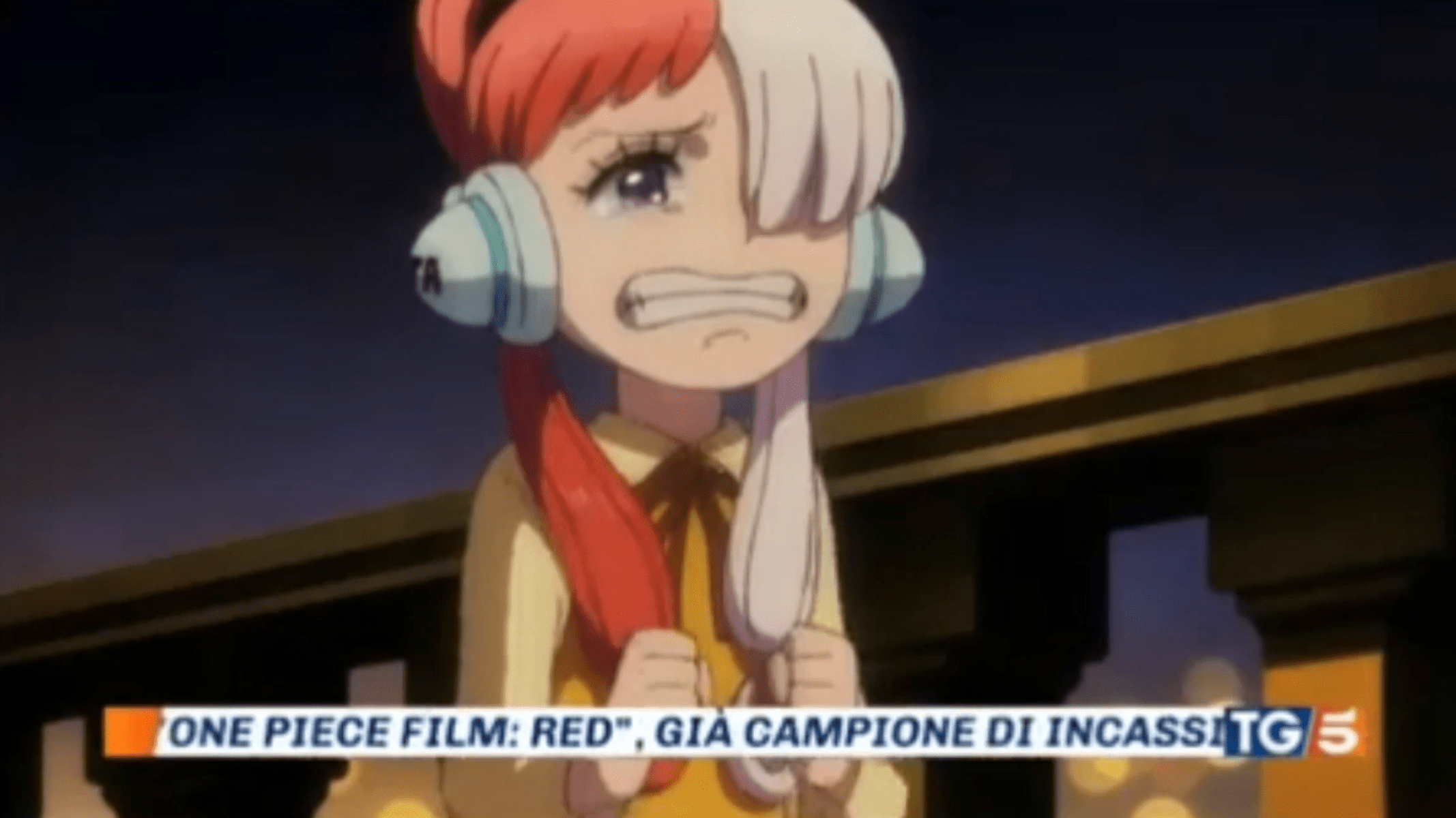 TG5 Arriva nelle sale italiane One Piece Film Red 0 49 screenshot 1