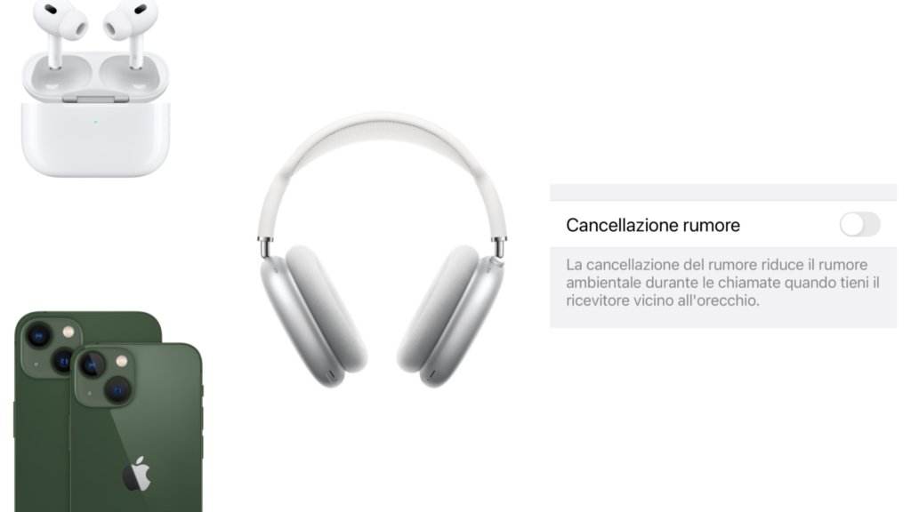 Apple cancellazione attiva del rumore 