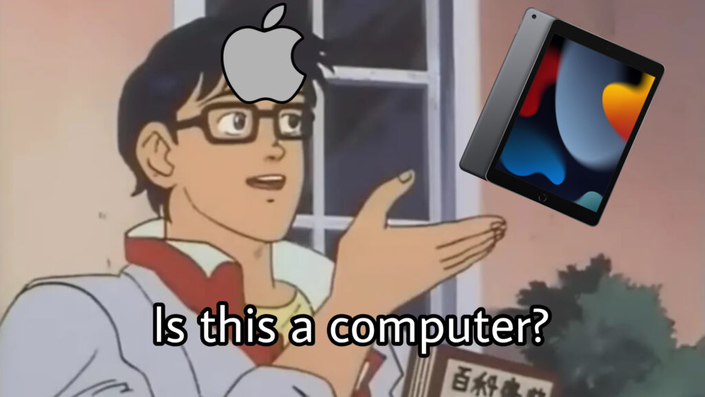 Apple iPad is this a pigeon meme 