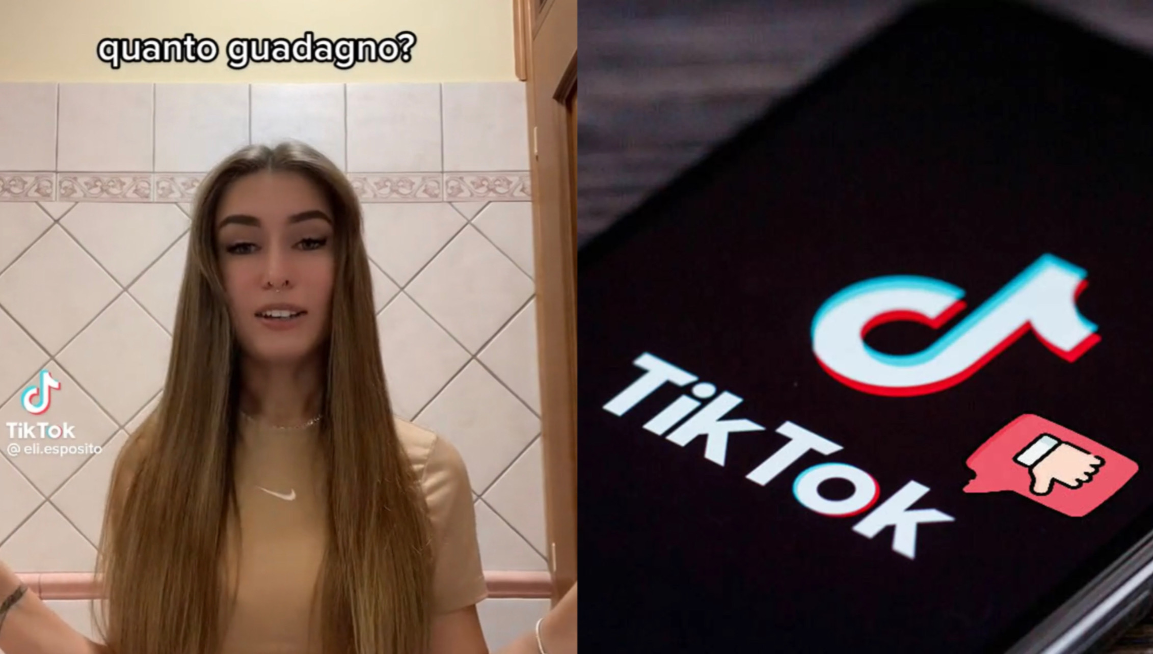 Elisa Esposito influencer su TikTok