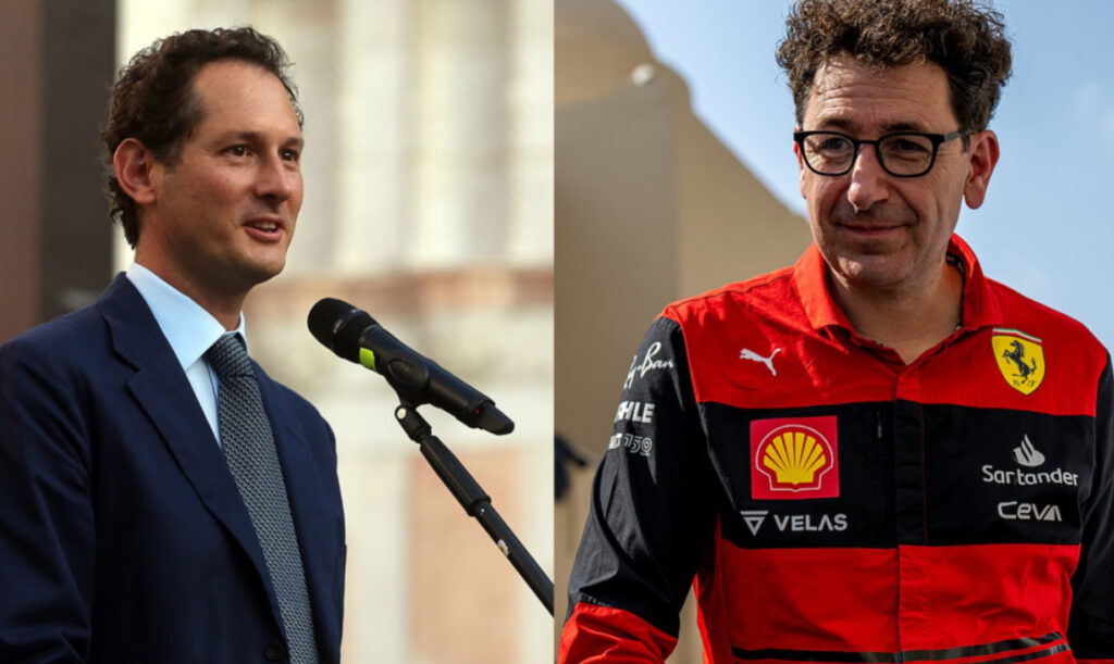 John Elkann e Mattia Binotto