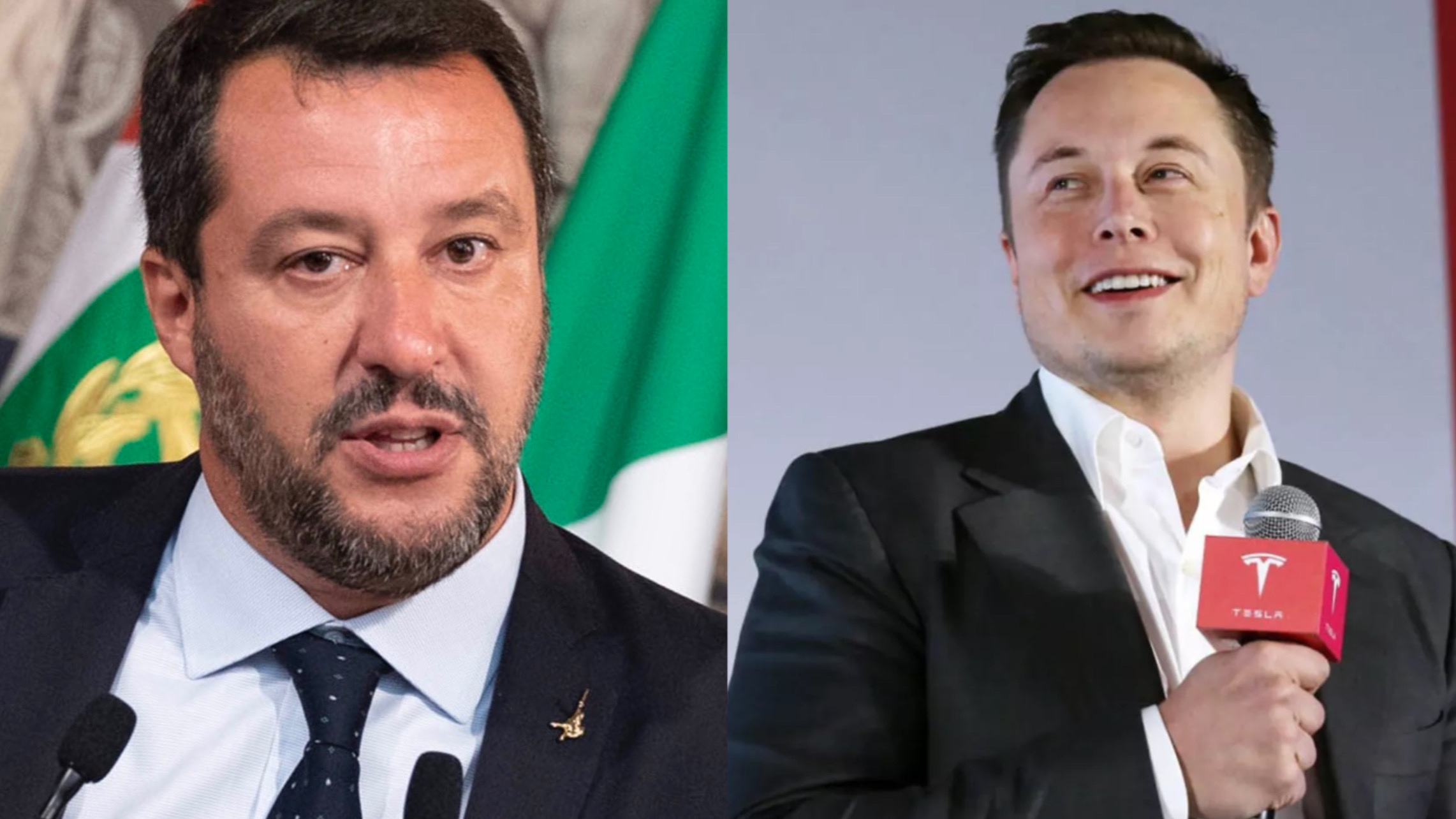 Matteo Salvini ed Elon Musk