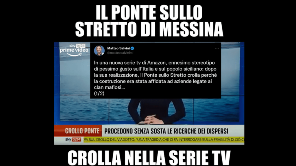 amazon prime matteo salvini ponte sullo stretto