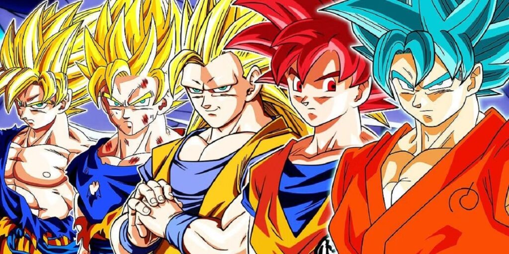 Dragon Ball Super Saiyan transfo 1