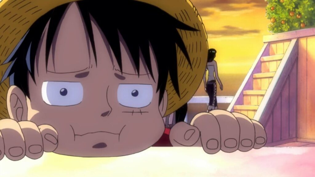 One Piece Luffy triste